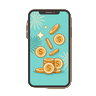 Symbol Goldm&uuml;nzen kommen auf dem Smartphone an als Auszahlung bei OnlySpins